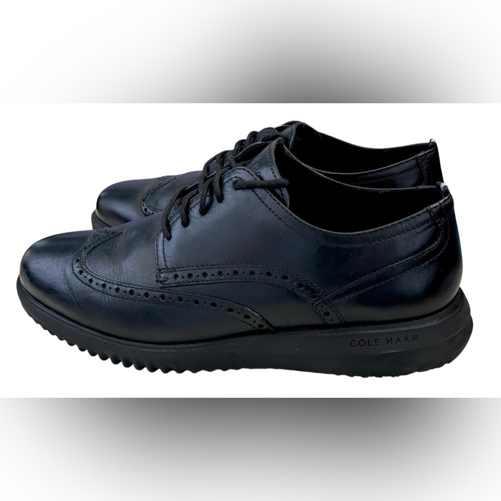 Men’s Cole Hann Grand Wingtip Oxfords SZ 10.5 - Picture 4 of 6